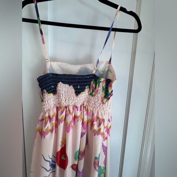 🌟 Alemais Inspired Seeker Print Dress – Whimsical Mythical Motif + Smocked Back - Picture 2 of 6